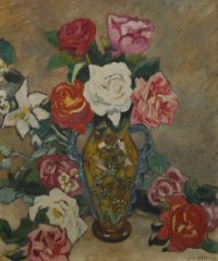 Valtat Louis Bouquet De Roses Ca. 1908년