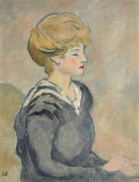 ヴァルタット ルイ マリニエールの若い女性 1914