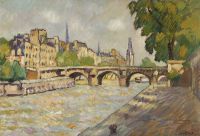 Valtat Louis Les Quais Et Le Pont Neuf Ca. 1929 canvas print