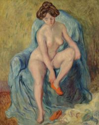 Valtat Louis Nu Aux Chaussons Rouges 1905 Leinwanddruck