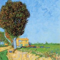 Van Gogh un carril cerca de Arles