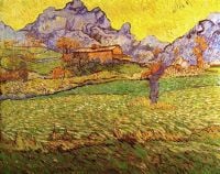 Van Gogh A Meadow In The Mountains Le Mas De Saint-paul canvas print