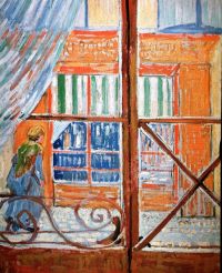 Van Gogh une charcuterie vue d'une fenêtre