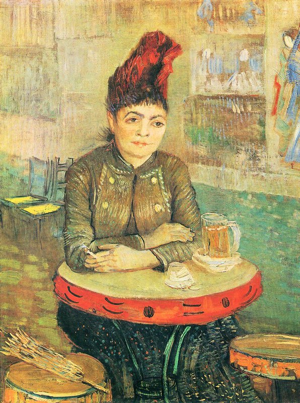Van Gogh Agostina Segatori In The Cafe Du Tambourin canvas print