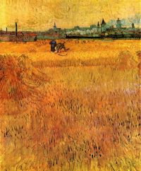 Van Gogh Arles vue depuis les champs de blé