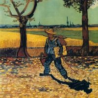 Van Gogh-kunstenaar op weg naar Tarascon