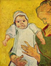 Van Gogh Augustine Roulin With Her Infant canvas print