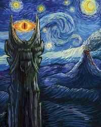 Van Gogh Baggins Scary Night canvas print