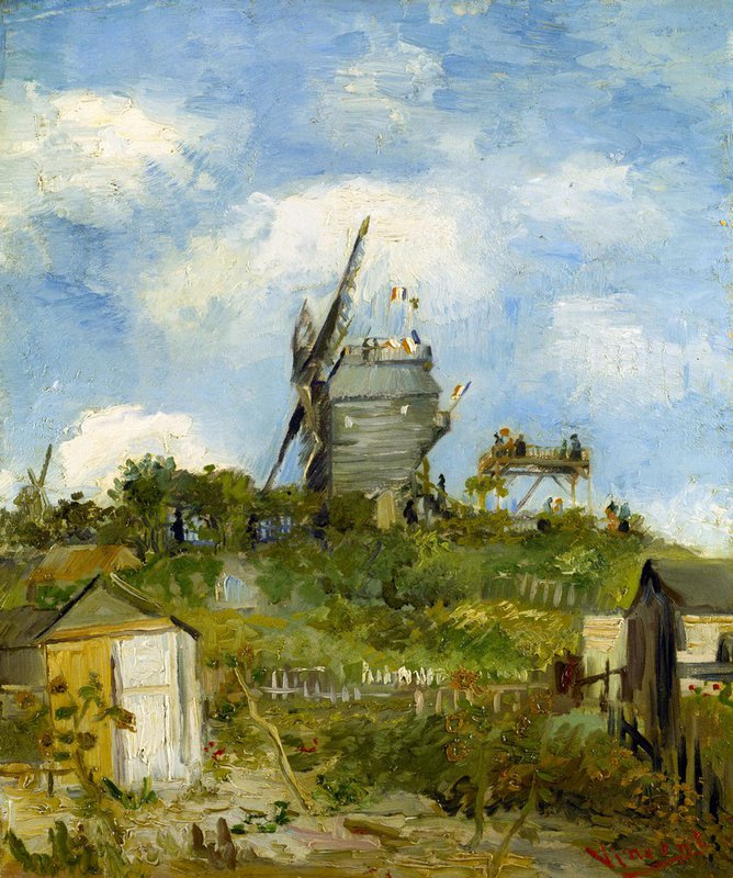 Van Gogh Blut Fin Windmill canvas print