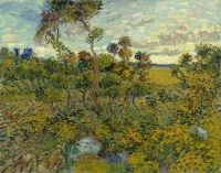 Van Gogh Coucher De Soleil Montmajour - 1888 canvas print