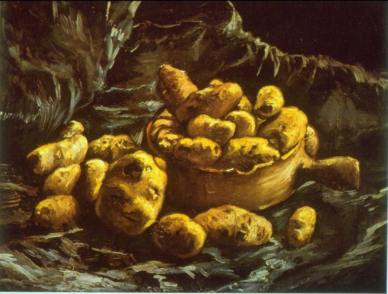 Van Gogh Earthen Bowls canvas print