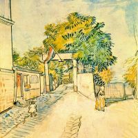 Van Gogh Toegang tot de Moulin de La Galette