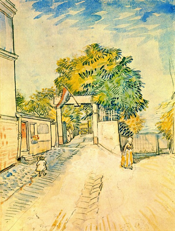 Van Gogh Entrance To The Moulin De La Galette canvas print