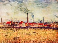 Van Gogh Factories canvas print