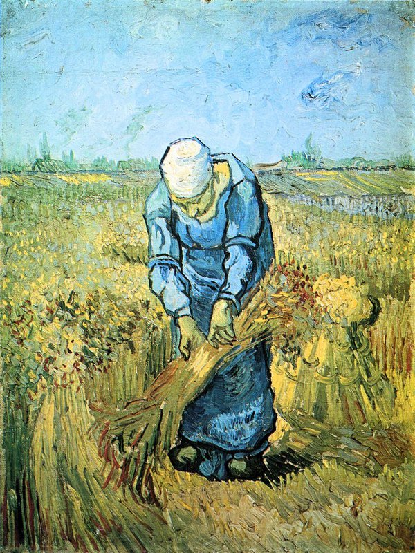 Van Gogh Farm Worker canvas print