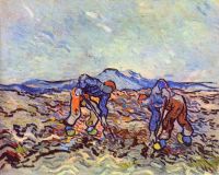 Van Gogh Farmers At Work canvas print