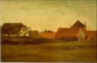 Van Gogh Farmhouses canvas print