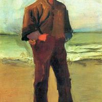 Van Gogh Fisher aan de kust