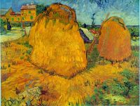 Van Gogh Haystacks canvas print