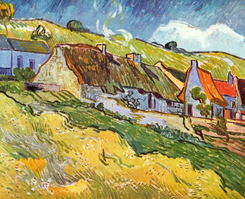 Van Gogh Huts In Auvers canvas print