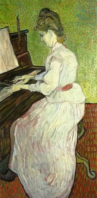 لوحة فان جوخ مادموزيل جاشيت آت ذا بيانو