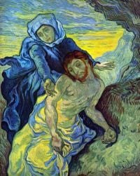 Van Gogh Pieta By Eugene Delacroix canvas print