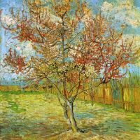 Van Gogh Roze perzikboom in bloei Herinnering aan Mauve