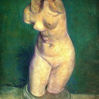 Estatuilla de yeso de Van Gogh de un torso femenino6