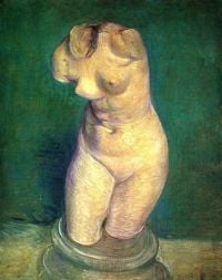 Statuetta in gesso di Van Gogh di un torso femminile6