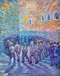 Van Gogh Prisoners Walking The Round canvas print