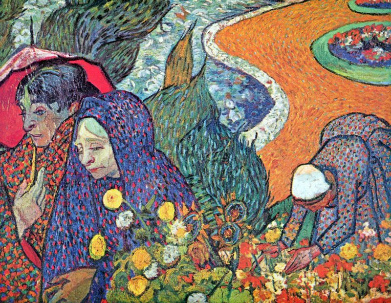 Van Gogh Promenade In Arles canvas print