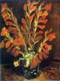 Van Gogh Red Gladioli