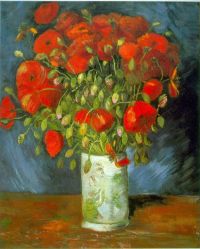 Van Gogh coquelicots rouges
