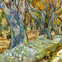 Van Gogh Wegenwerkers op de Boulevard Victor Hugo in Saint-remy