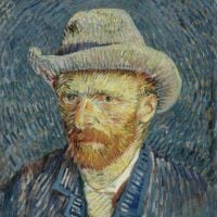 Autorretrato de Van Gogh con sombrero de fieltro gris