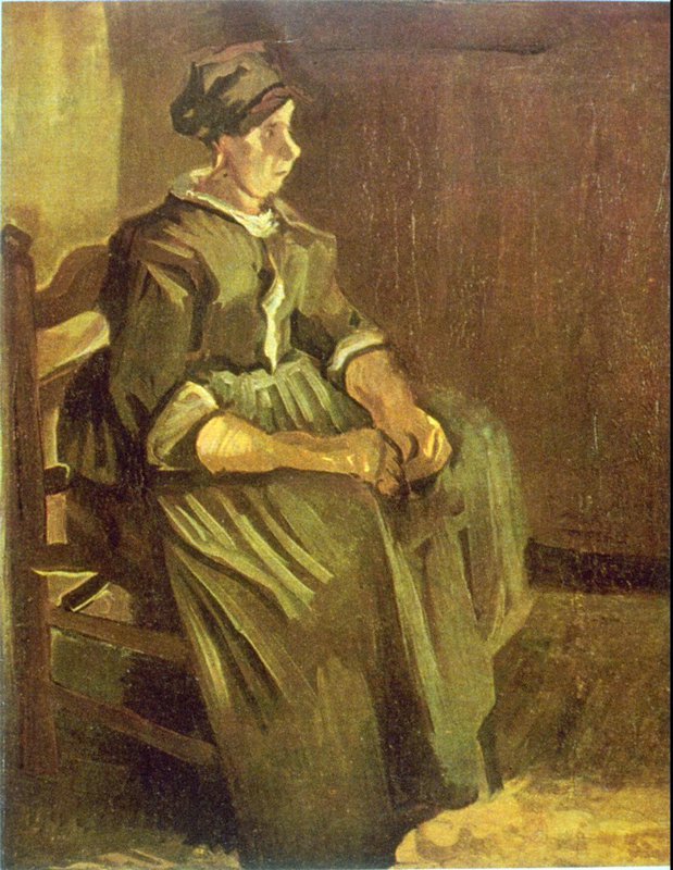 Van Gogh Sitting canvas print