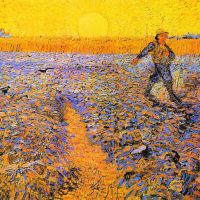 Van Gogh Zaaier onder de zon