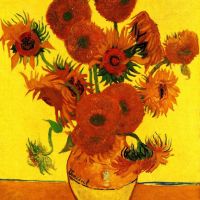 Van Gogh Stillevenvaas met vijftien zonnebloemen3