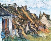 Van Gogh Thatched Hut In Chaponval canvas print
