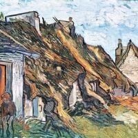 Cabaña con techo de paja de Van Gogh en Chaponval