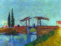 Van Gogh The Anglois Bridge At Arles The Drawbridge canvas print