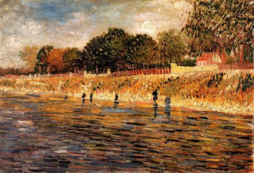 Van Gogh The Banks Of The Seine canvas print