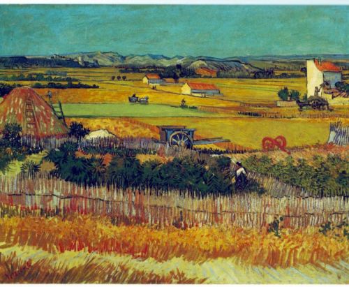 Van Gogh The Harvest Arles canvas print
