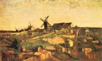 Van Gogh La collina di Montmartre con i mulini a vento