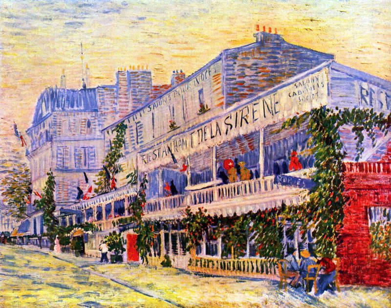 Van Gogh The Restaurant De La Siren In Asnieres canvas print