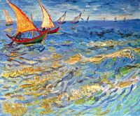 Van Gogh The Sea At Saintes-maries canvas print
