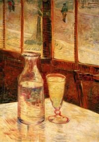 Van Gogh The Still Life With Absinthe قماش مطبوع