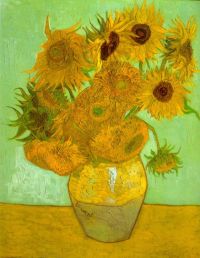 Van Gogh Twelve Sunflowers canvas print