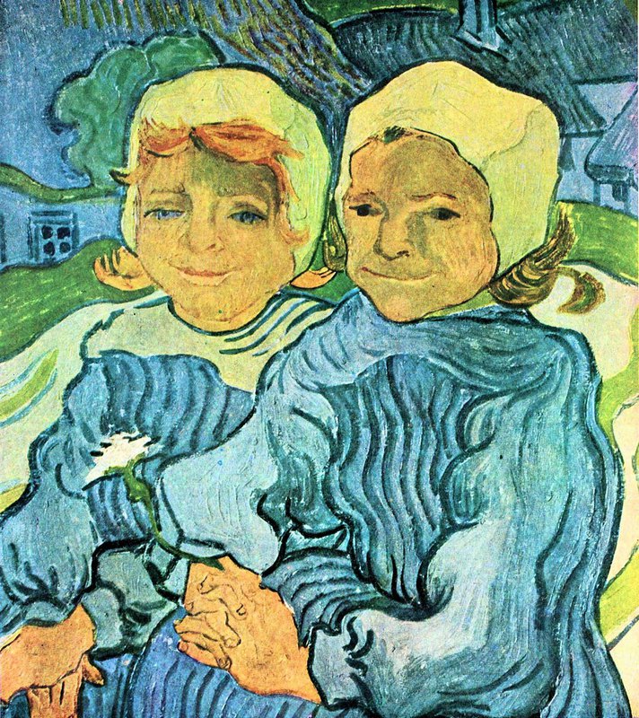 Van Gogh Two Children canvas print