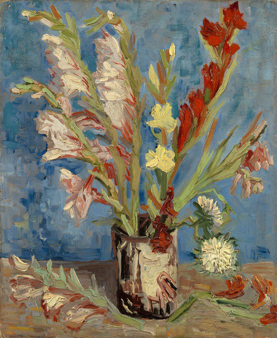 Van Gogh Vase With Gladioli And Chinese Asters August-september 1886 canvas print